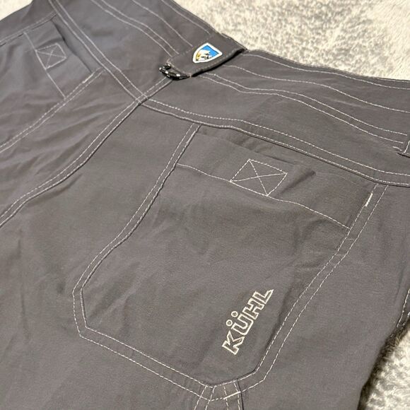 Kuhl Men’s Renegade Pants 38x32 Dark Gray Zipper Cargo Pockets - Picture 3 of 6